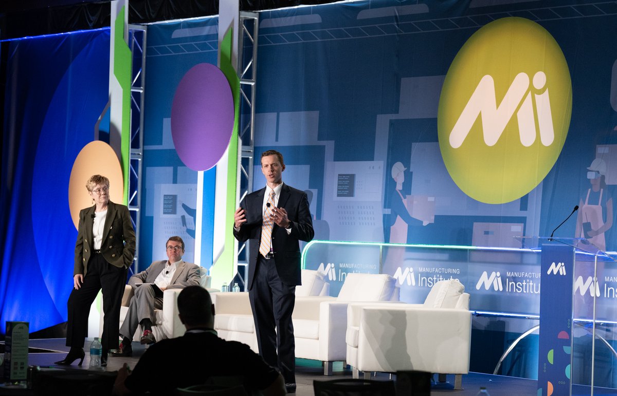 TheMfgInstitute's tweet photo. #MFGWorkforce22 brought together manufacturers, educators, community partners, association leaders and more to address manufacturing workforce challenges from a broad, national perspective. Check out the key takeaways: https://t.co/1gIh4bZfkJ https://t.co/PE4U0gjBEA