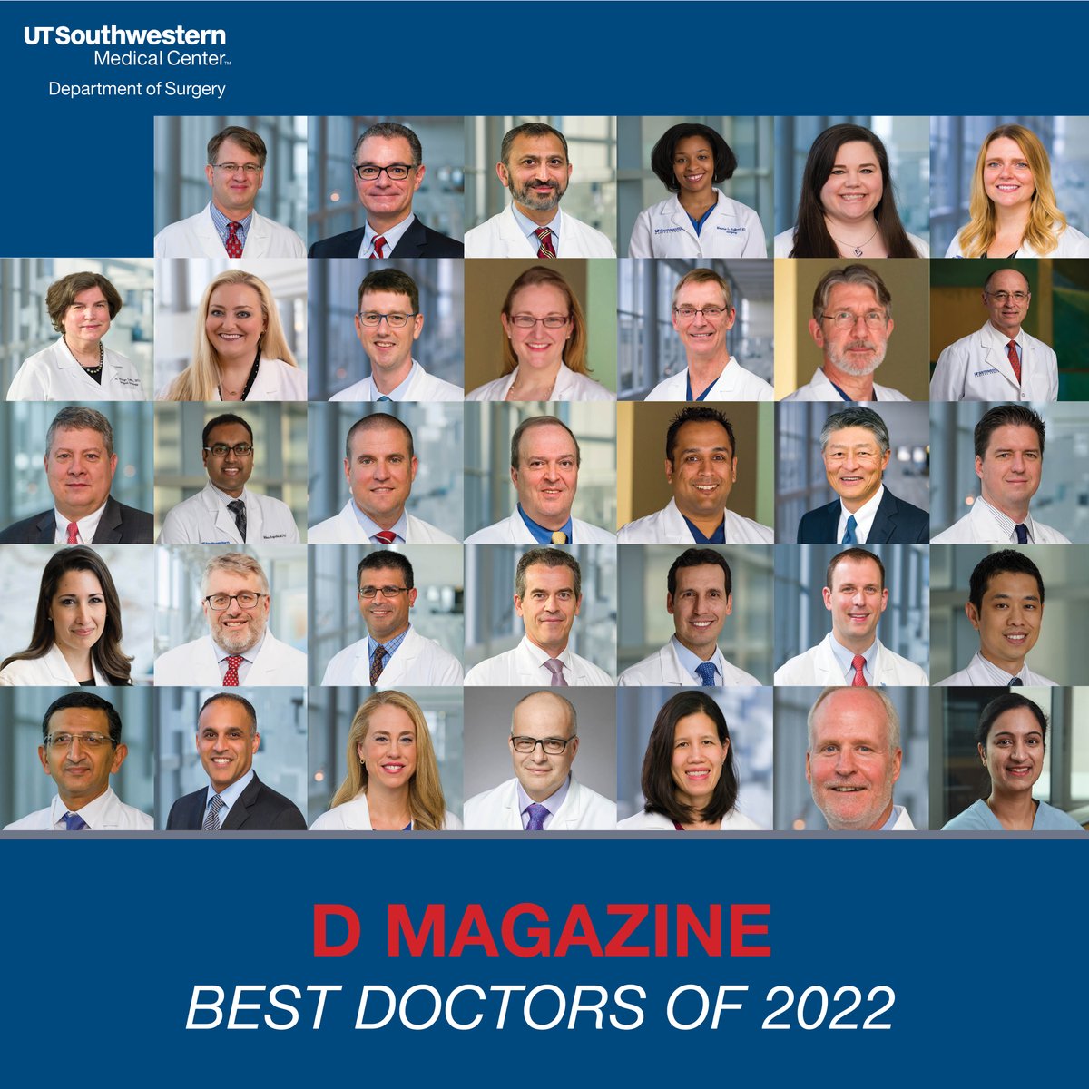 UTSW Surgery (@utsw_surgery) on Twitter photo Congratulations to all of our surgeons who topped <a href="/DMagazine/">D Magazine</a> 's list of "Best Doctors of 2022"! We are so incredibly proud of all the amazing work each and every one of you do - you deserve it! ow.ly/rTbX50LMqIB #utswsurgery #utsw Congratulations to all of our surgeons who topped <a href="/DMagazine/">D Magazine</a> 's list of "Best Doctors of 2022"! We are so incredibly proud of all the amazing work each and every one of you do - you deserve it! ow.ly/rTbX50LMqIB #utswsurgery #utsw