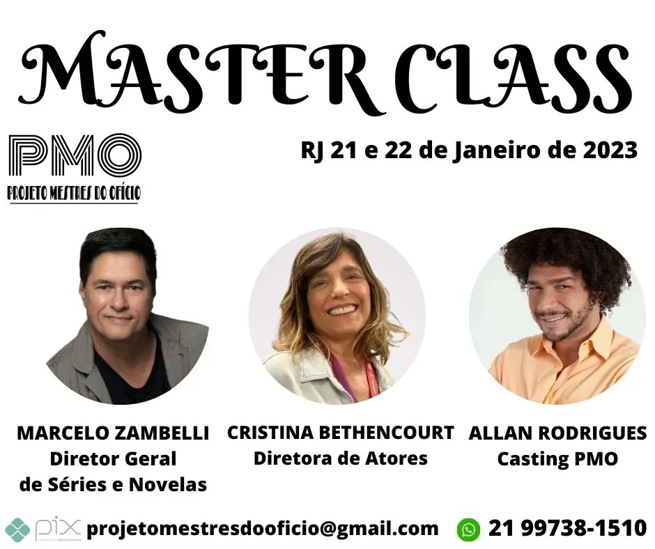 RodriProducoes's tweet photo. ÚLTIMAS VAGAS 

P M O
projetomestresdooficio@gmail.com
#cursodeteatro #teatro #curso #ator #atriz #artista #palco #artescenicas #cena #artes #atormirim #atoresmirins #masterclass #ciadeteatro #elenco #rodriproducoes #projetomestresdooficio #pmo https://t.co/ltz15iZ6g7