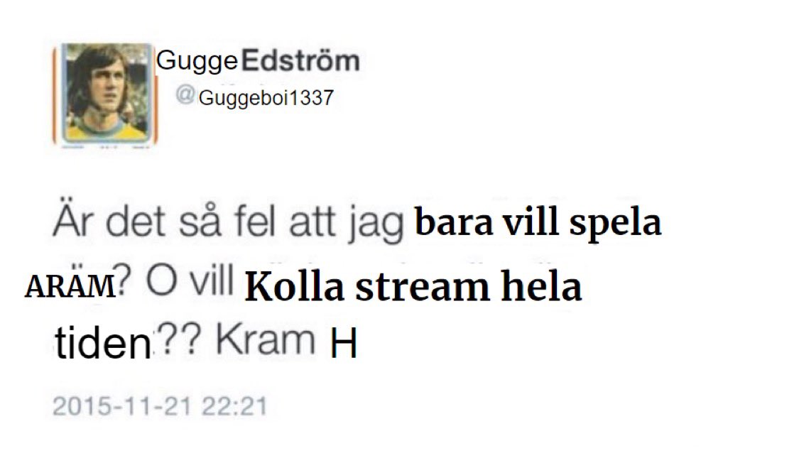 PabloEsc0ar's tweet photo. Är det så fel? https://t.co/OjspdlZCV1