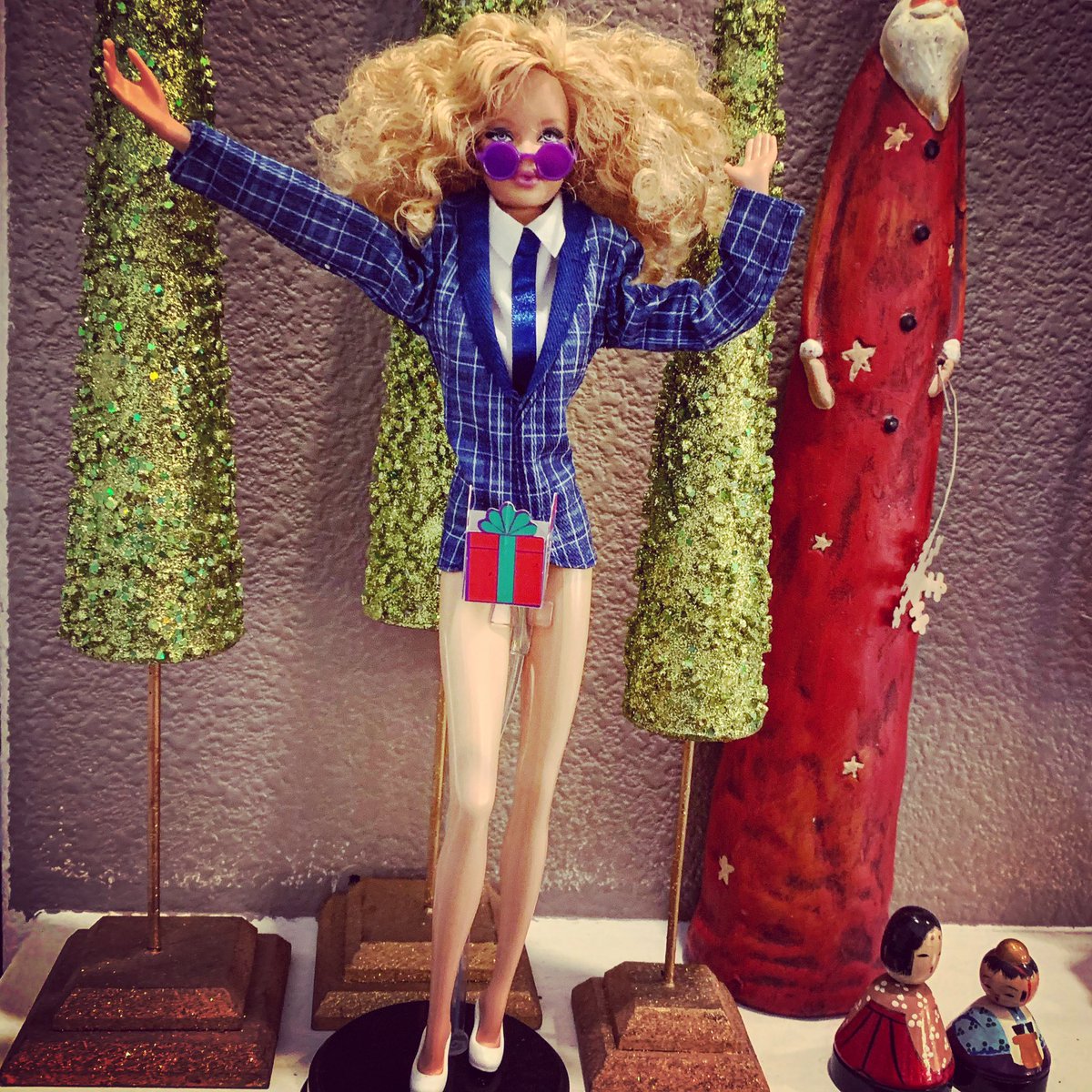 TTino74's tweet photo. Reintroduce Tinsel the North Pole Dancer to the world. #whoreinthedrawer #WhatIPlanForDecember https://t.co/jD4gvrLpFs
