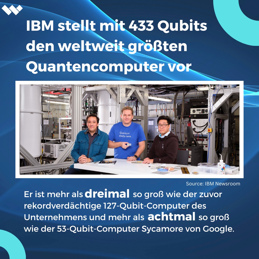 WondershareDE's tweet image. IBM behauptet, es habe den weltweit größten supraleitenden Quantencomputer geschaffen, der die Größe hochmoderner Maschinen von Google und von Forschern einer chinesischen Universität übertrifft.
#ibm #IBM #ibmcomputer #ibmcompany #Weltgrößtercomputer