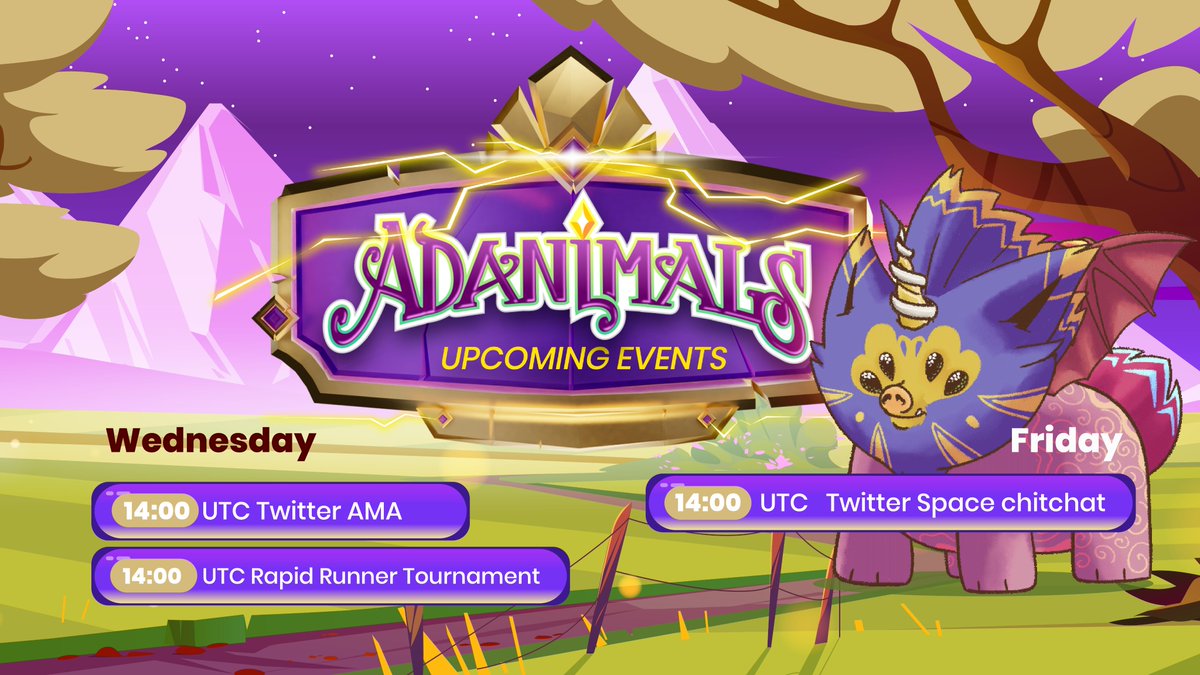 GM exciting news, hooman🔥🔥🔥

We’re holding several events throughout the week🙌🏻💓

Mark your calendars now📝

📅WED📅

Twitter AMA + Rapid Runner Tournament

📅FRI📅

Twitter Space chitchat