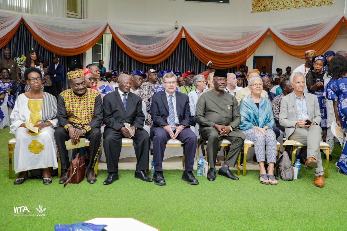 We celebrate our outgoing DG, Dr. Nteranya Sanginga for his visionary leadership!

<a href="/iitabip/">IITA Business</a> was birthed under his leadership to commercialize agricultural innovations developed at <a href="/IITA_CGIAR/">IITA</a>.

Thank you <a href="/NteranyaS/">Nteranya Sanginga</a> for supporting the IITA BIP team.
