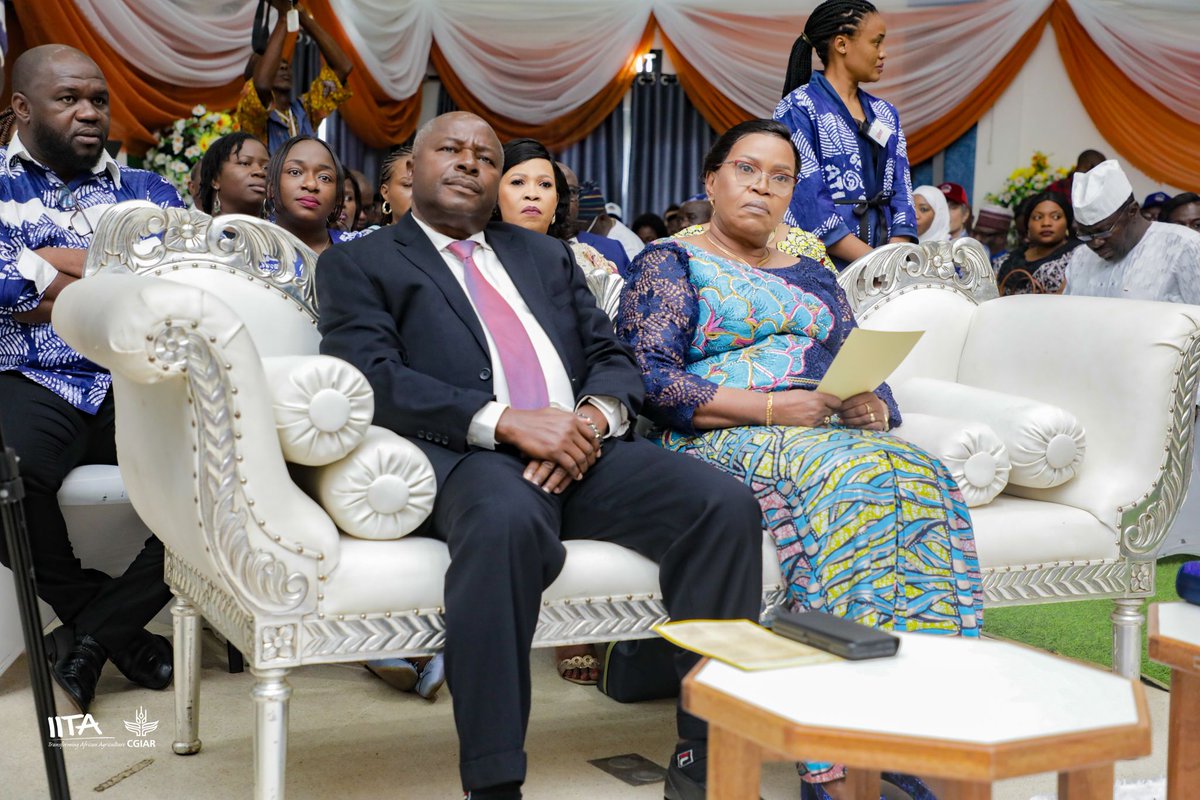 iitabip's tweet photo. We celebrate our outgoing DG, Dr. Nteranya Sanginga for his visionary leadership!

@iitabip was birthed under his leadership to commercialize agricultural innovations developed at @IITA_CGIAR.

Thank you @NteranyaS for supporting the IITA BIP team. https://t.co/BTbtrxO2iV