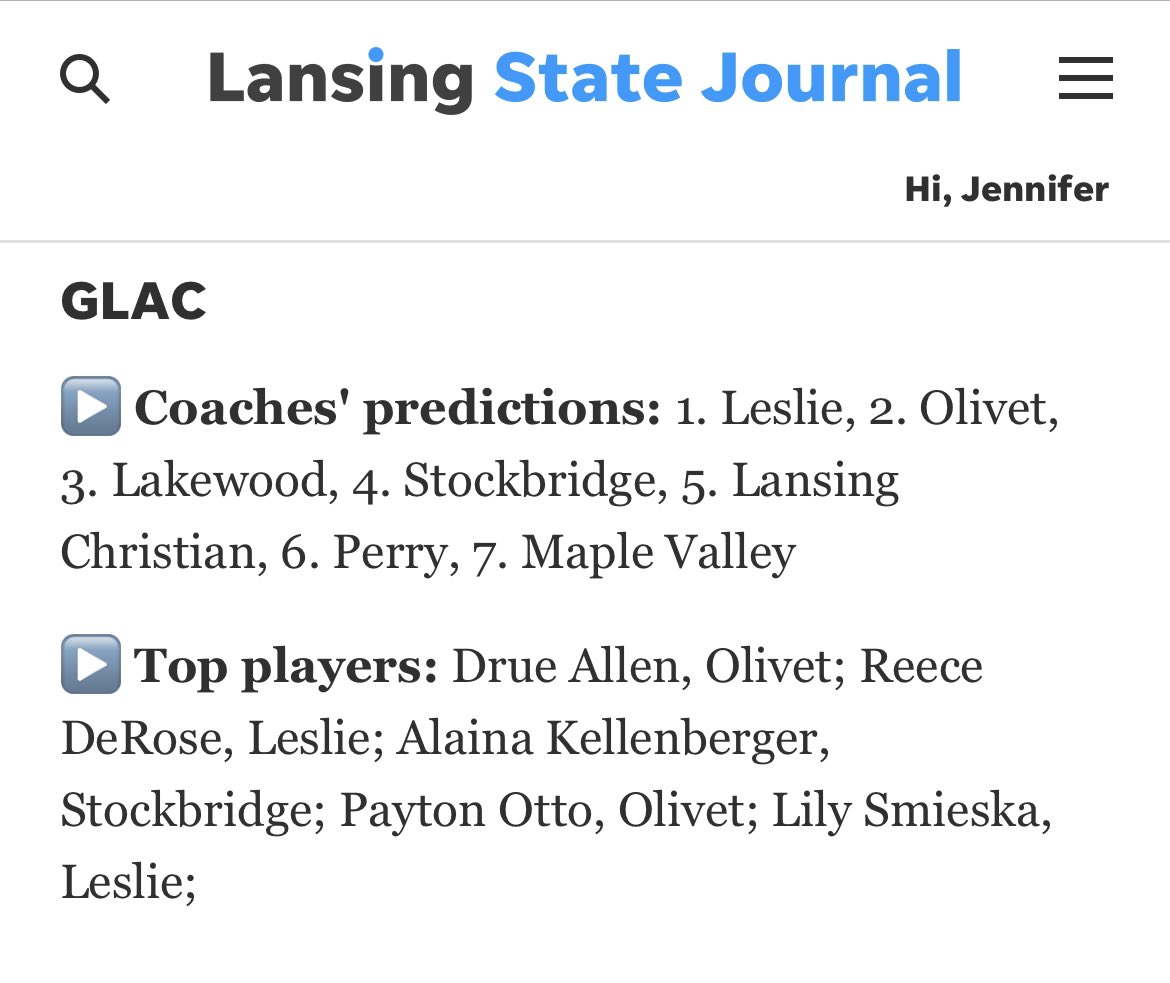 Check out our <a href="/CapitolCityExpr/">Capitol City Express</a> 2025s <a href="/reece_derose/">Reece DeRose</a> &amp; <a href="/l_smieska/">Lily Smieska</a> representing the top GLAC players! Special talents! <a href="/MichHSBball/">Mich HS Bball</a> <a href="/lesliegirlsbb/">Leslie Girls Basketball</a> <a href="/AthleticsLeslie/">LeslieAthletics</a> <a href="/GlacSports/">Greater Lansing Sports</a>