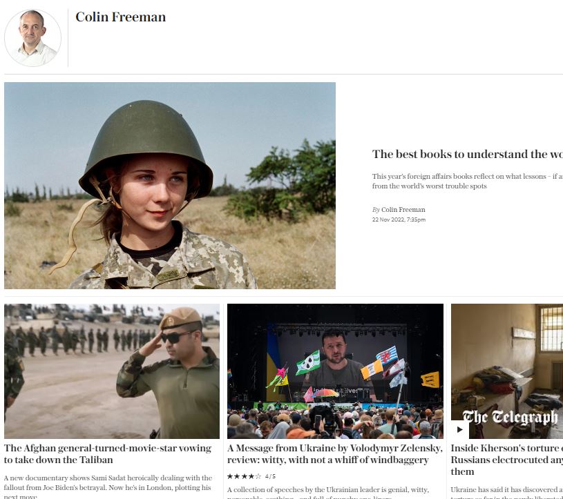 Join us & hear from Daily Telegraph’s Colin Freeman who’s covered war in Ukraine’s every twist & turn ... CaterhamConnected Bonarjee Lecture 2022 – Weds 7 December, 7pm. Reserve your comp space here: ow.ly/848I50LOIWC