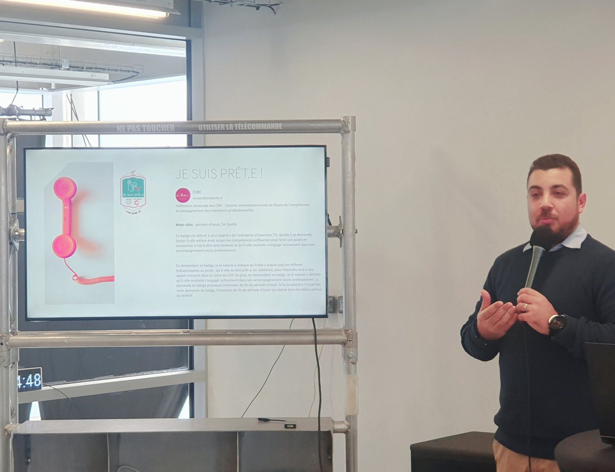 Un badge "Je suis prêt" en lien avec la compétence transversale autonomie, présenté par <a href="/EdenJEANMARIE/">Eden JEAN-MARIE</a>. <a href="/badgeons/">Badgeons La Normandie</a> @le_labo_CIBC 
Semaine #badgezvoscompetences
<a href="/RegionNormandie/">Région Normandie</a>