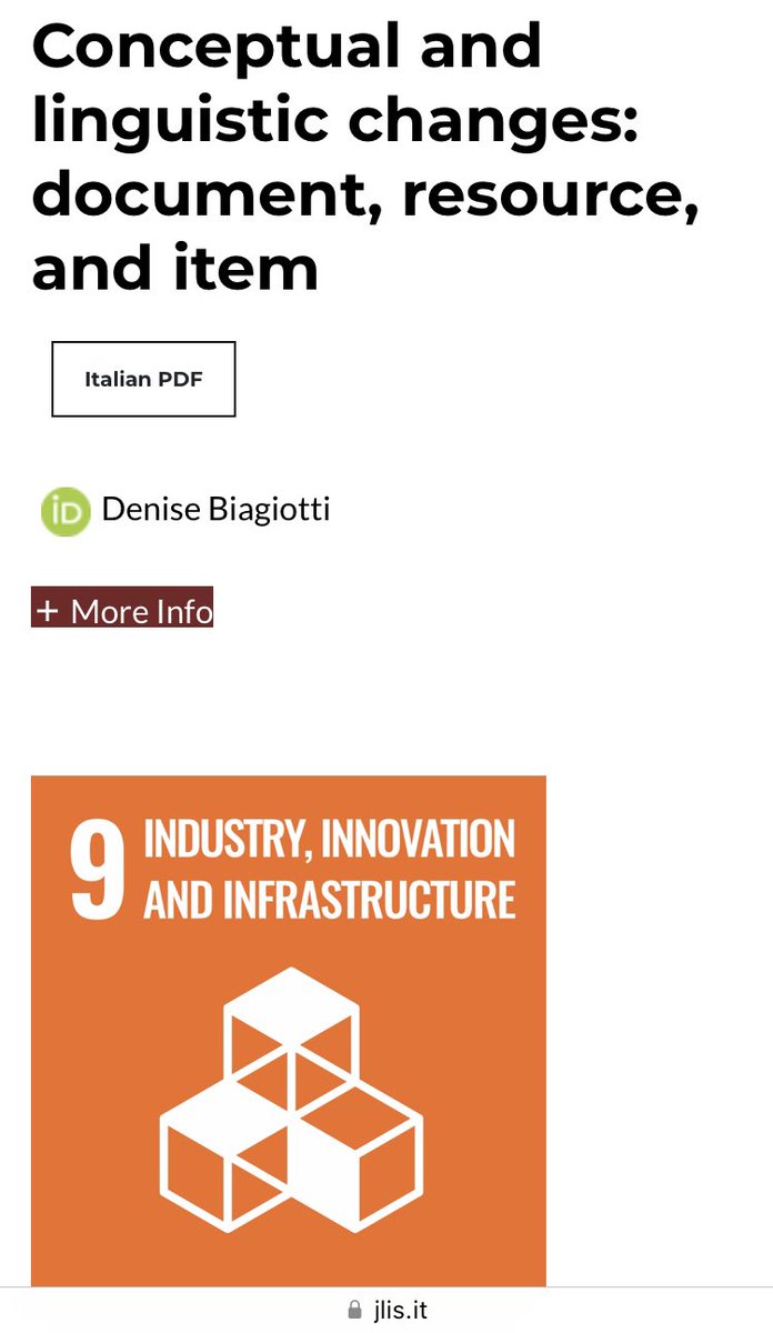 📍Denise Biagiotti ➰ Conceptual and linguistic changes: document, resource, and item 📂V.13, n.3 2022 JLIS.it jlis.it/index.php/jlis…