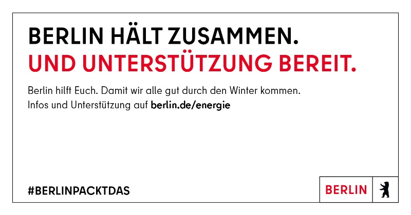 wir_berlin's tweet photo. Es ist ein Thema, das uns alle betrifft: Energie. Nur gemeinsam schaffen wir es durch den Herbst und Winter. Die Website https://t.co/Hi67DQCohC informiert über konkrete Unterstützung und gibt Tipps zum Energiesparen.

#BerlinPacktDas! 💡