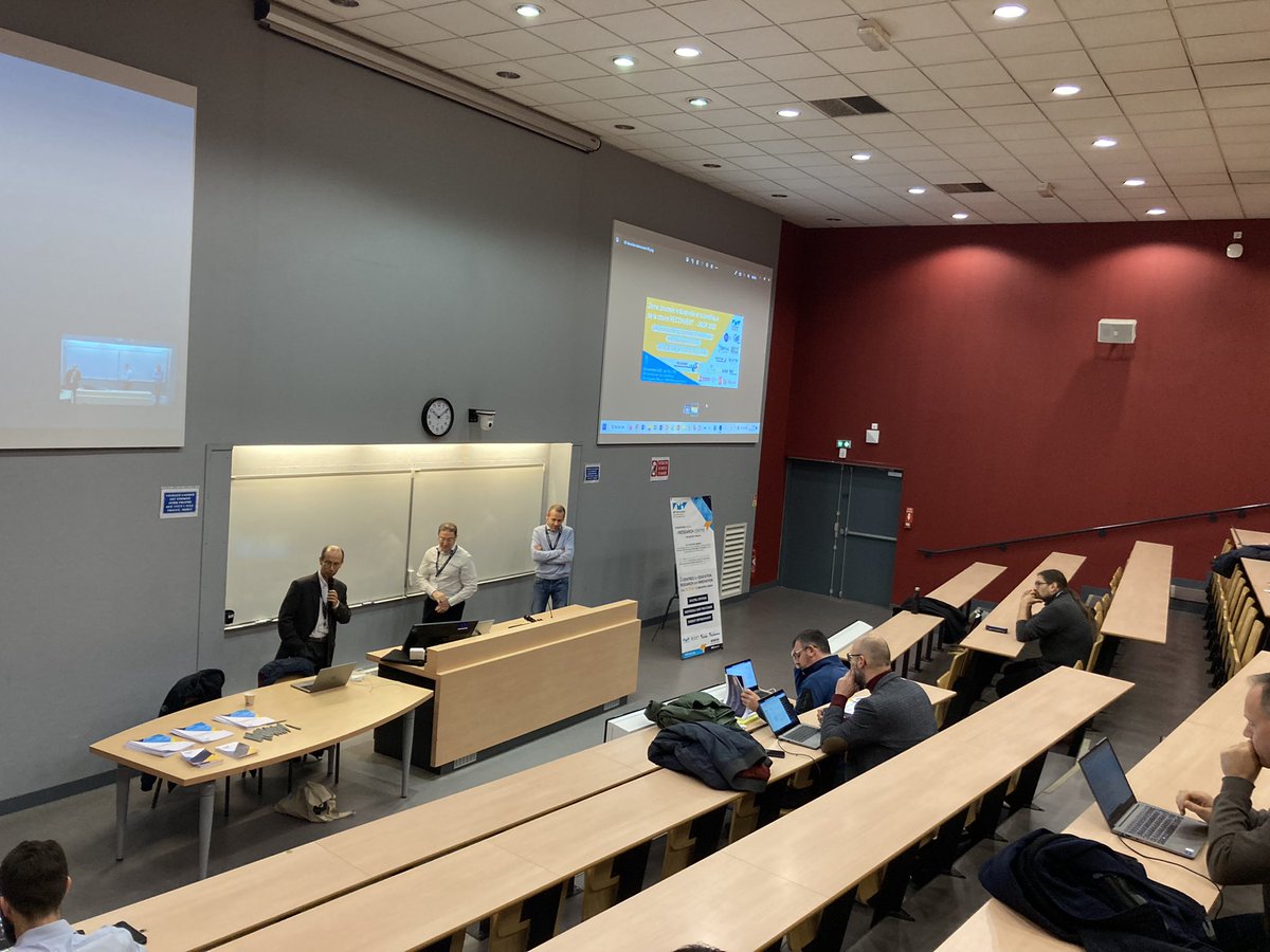 IMT_NordEurope's tweet image. 🔎Journée industrielle #RECONVERT - la parole à la Direction de la #Recherche et de l’#Innovation d’#IMTNordEurope. 
C’est parti pour les présentations et les échanges sur les thématiques de demain - économie responsable.