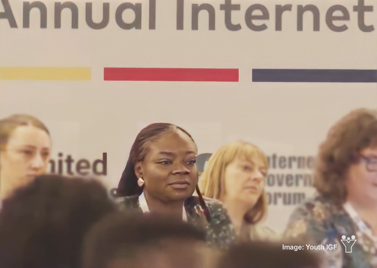 Speaking about #cybersecurity &amp; online safety at the #IGF2022 #GlobalYouthSummit, <a href="/Edinam233/">Botsyoe Edinam Lily</a> said youth are responsible for speaking up and reaching the Governments. They need to raise the question of who is responsible for users’ online safety #globalyouthigf #youthigf #igfyouth