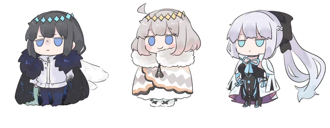 色の練習用に描いたけどかわいいからのせのせ 