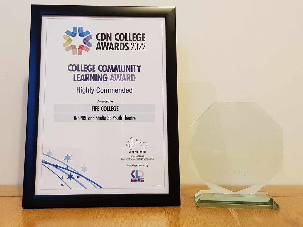 fifeprincipal's tweet photo. Delighted for @FifeCollege, we scooped 4 awards at @coldevnet event. We won the Health &amp; Wellbeing and Marketing &amp; Communications Awards, a Highly Commended College Community Learning Award, and Commended Innovation Award. Well done to everyone for all your efforts. https://t.co/tCEubx9xU2