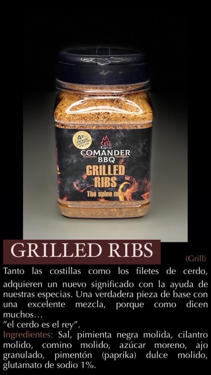 SEPROIND's tweet photo. Excelente sabor para tus costillas al horno o a la parrilla.
#comanderbbqrubs #comanderbbq #budtradingshop #grilledribs https://t.co/Gt2r3Mpx5o