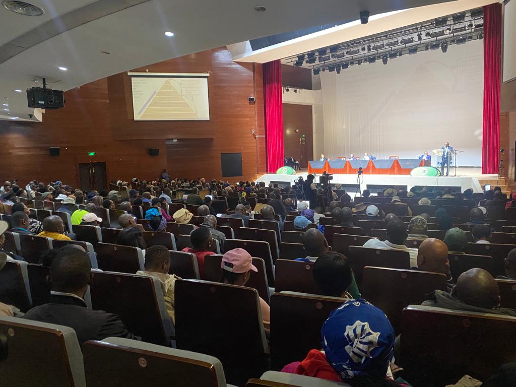 RevolutionforP1's tweet photo. With The Prime Minister's opening remarks on the security conference complete, it now makes way to a stakeholders meeting with the farming community. Proudly supported by Lesotho National Farmer's union #LENAFU and other individual farmers.#100days #ServiceDelivery https://t.co/MTdfJvHTg9