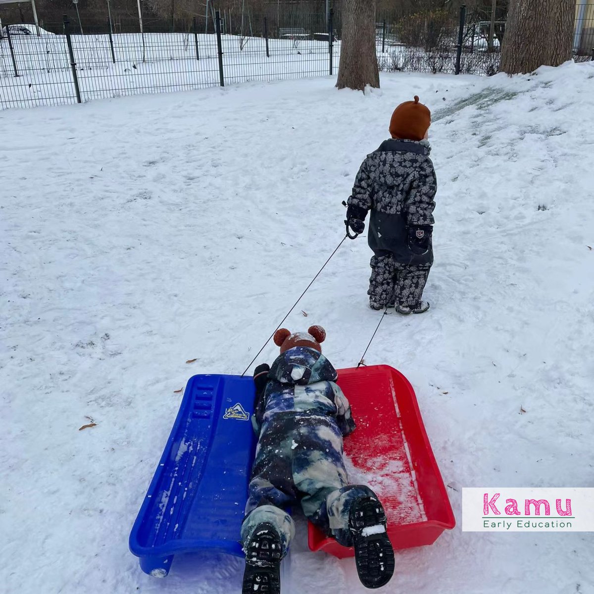 KamuEducation's tweet photo. Fun in the snow! We have enjoyed the snow to the fullest, and we have done as much learning as possible outdoors as well. #finnishkindergarten #ympäristökasvatus #outdoorfun #nature #snowfall https://t.co/irbqNCAs7D