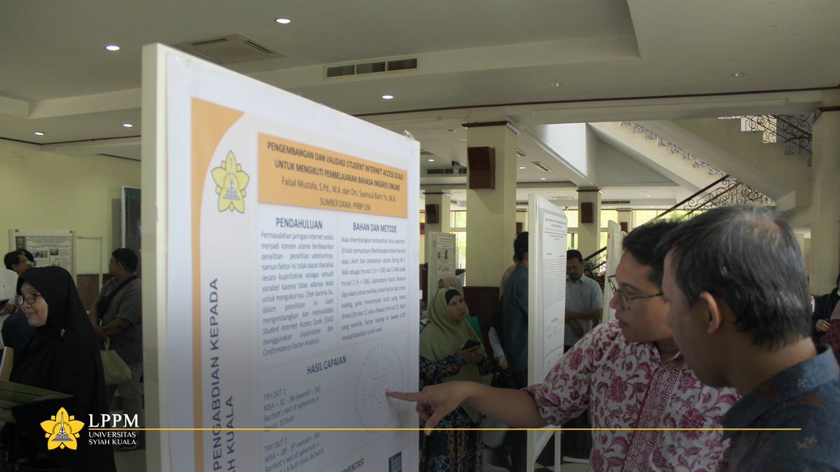 lppm_usk's tweet photo. Lembaga Penelitian dan Pengabdian kepada Masyarakat Universitas Syiah Kuala (LPPM USK) telah melaksanakan Seminar Hasil Sumber Dana PNBP -BLU USK dan BOPTN - DRPTM pada tanggal 28 November 2022 (Hari Pertama).
#semhas #usk #lppm #lppmusk #2022
@univ_syiahkuala https://t.co/k9519B2BID