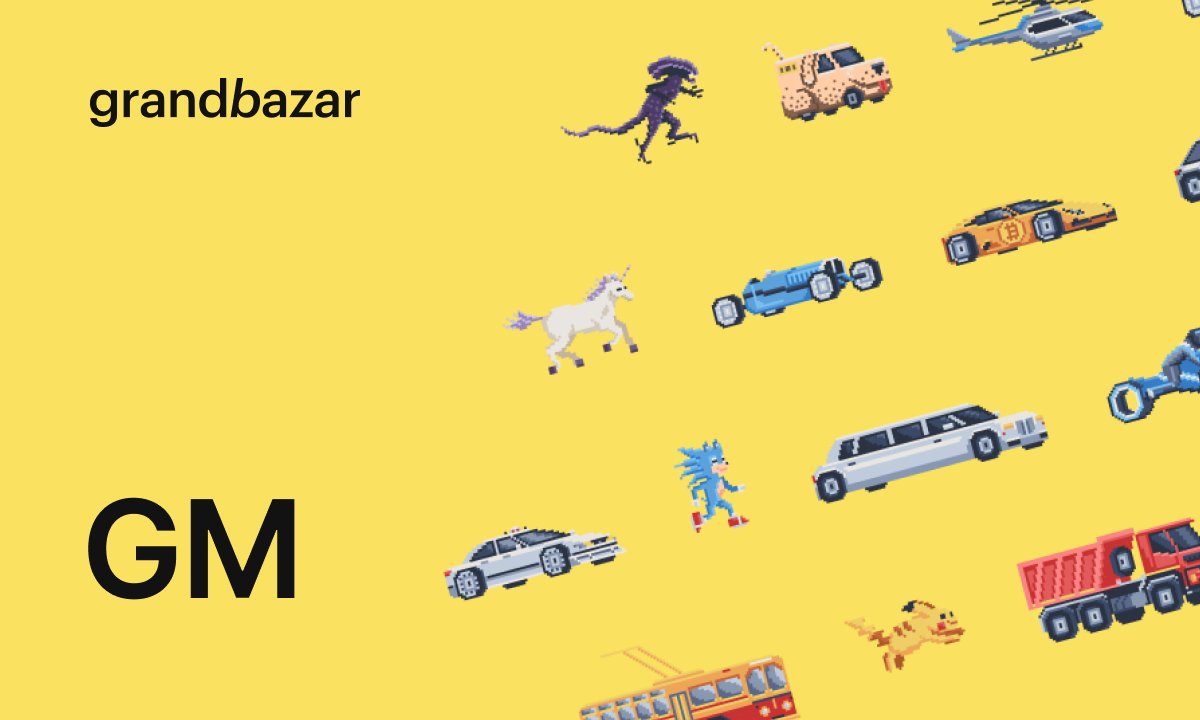 Grandbazario's tweet photo. 😎GM #NFTCommunity! Have a good day! 

😈 Write in the comments, are you ready for new activities and collections?

#GM #NFTartists #Everscale #NFTs #blockchain #Crypto #GrandBazar #GBMerchants https://t.co/IqRBZeb6uj