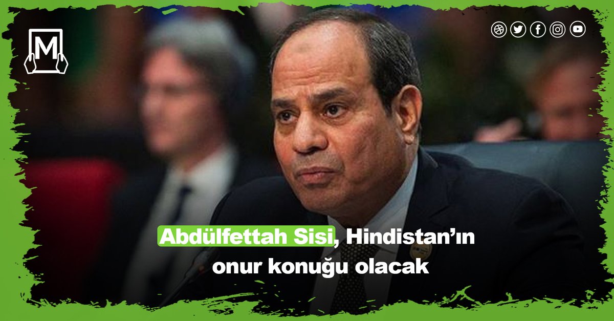 TrImArabic's tweet photo. #Abdülfettah_Sisi, Hindistan’ın onur konuğu olacak 

https://t.co/4fmjxAR5fq 
@TrImArabic  
#Tr_imarabic https://t.co/DYJFqZ8nFv
