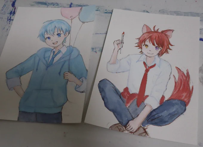 めいっこ1号2号の推しを描くなど。 