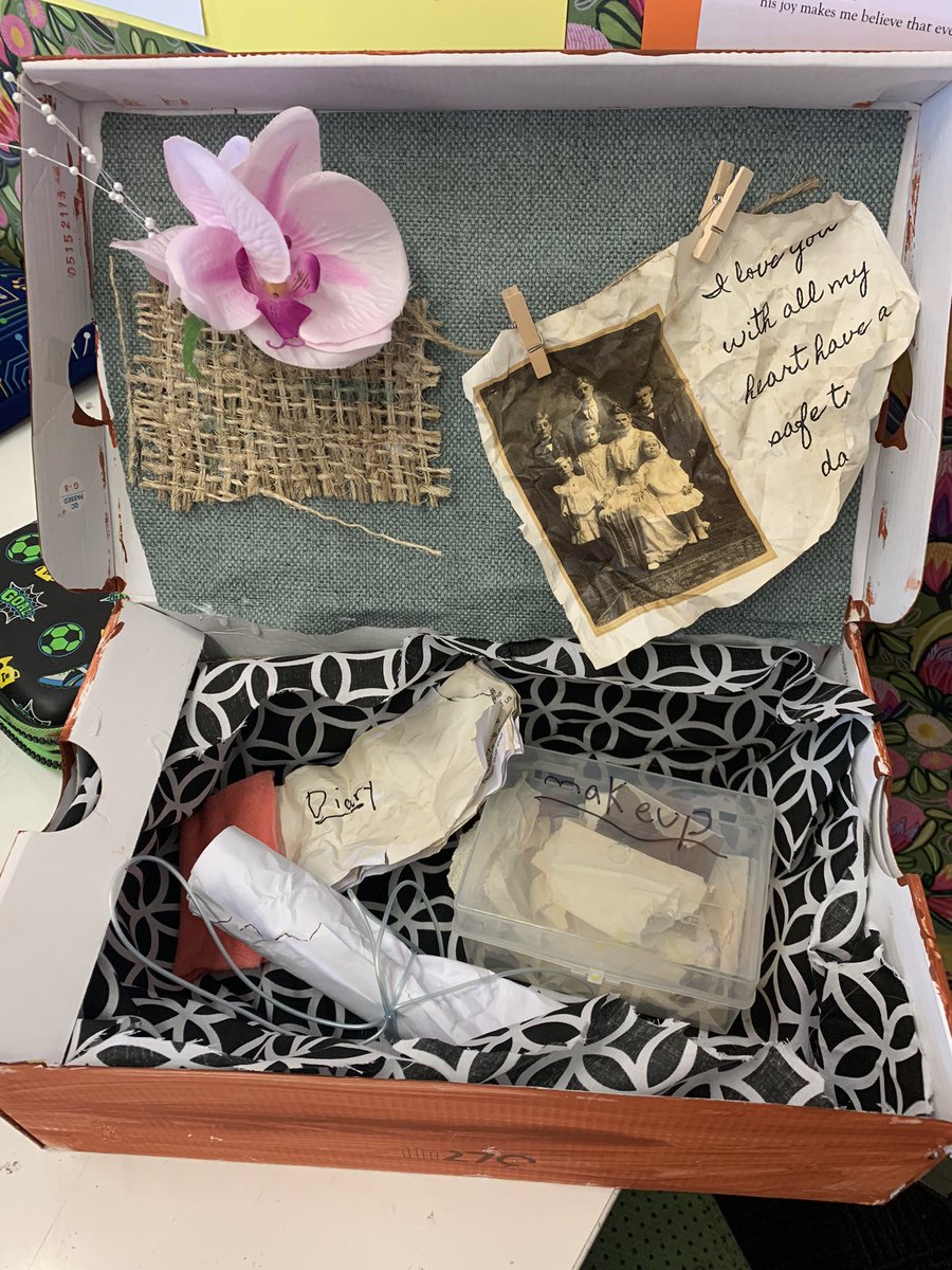 Amazing detail in student suitcase projects telling the story of a migrant journey to Australia.