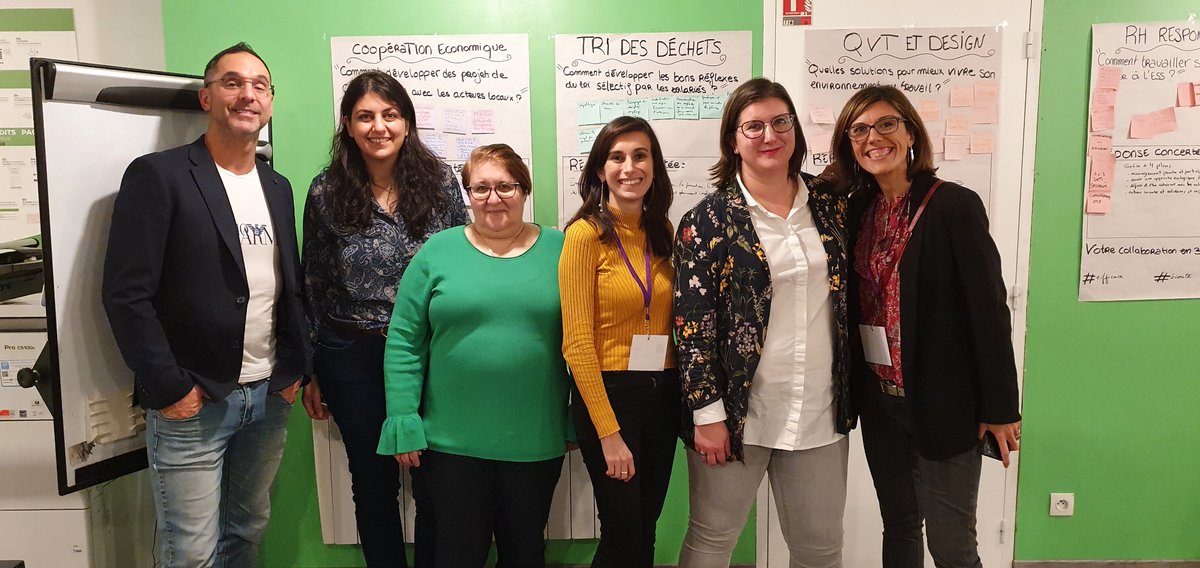 ESS_Club_Idf's tweet photo. 1/3 C'était jeudi dernier 17/11 au Coworkcity Alfortville: lors de notre Afterwork Biz&amp; ESS, des acteurs de l'#ESS et des #entrepreneurs du réseau #CARBAO France de toute l'Ile de France ont planché lors de mini workshops sur des questions #RSE telles que: https://t.co/b41QPVc4Tx