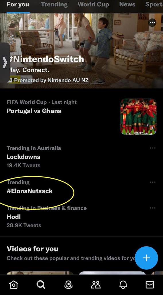ElonsNutsackERC's tweet photo. @elonmusk Iv sniped almost everyone if your tweets so show you we have your nuts trending https://t.co/pYX4dYPsJI