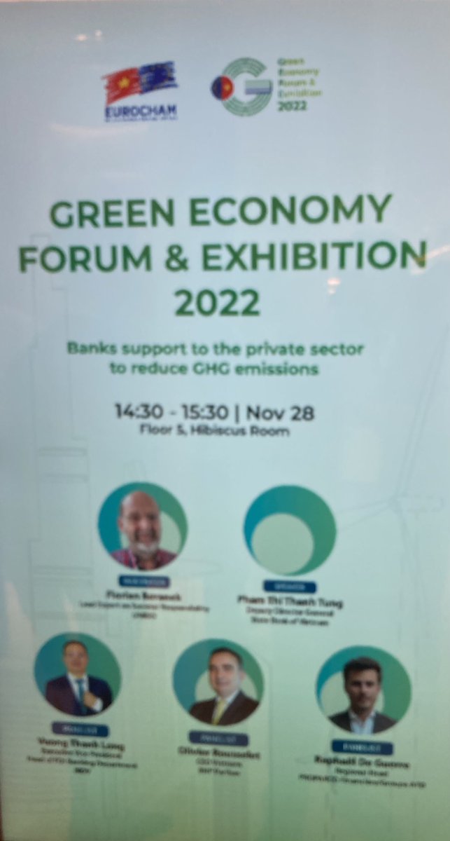 conan_herve's tweet photo. #Vietnam @AFD_en Group mobilized today to contribute to the panel sessions of #GEFE @EuroChamVietnam on #EnergyTransition and #greenfinance : need to financially support the 2 pillars #renewableenergy production and #gridtransmission to put on track #NetZero2050 @FranceAuVietnam https://t.co/x5eIdQuCIH