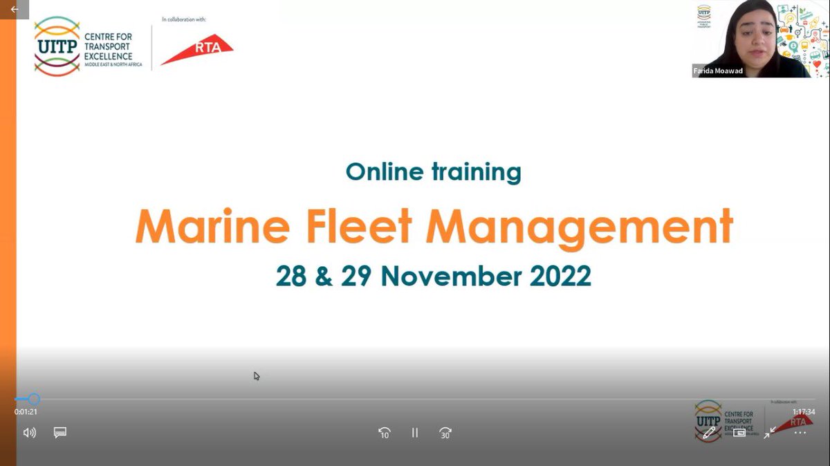 Managed on-site diploma module for maintenance professionals &amp; online program on fleet management organized today  with our amazing team <a href="/OzllemTatar/">Ozlem Tatar</a> <a href="/farida_mwd/">Farida M</a> <a href="/feygunf/">Feyzullah Gündoğdu</a> <a href="/UITPMENA/">UITP MENA</a> <a href="/lhiza1983/">Liza De la Pena</a>