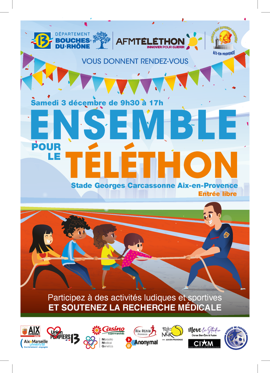 RecherchThon's tweet photo. Le #Telethon2022 c'est le week-end prochain ! Retrouvez-nous samedi de 9h30 à 17h au stade Georges Carcassonne à Aix-en-Provence ! Venez soutenir le recherche médicale en compagnie de nos chercheurs qui vous expliqueront comment sont utilisés les dons ! 🔬👩‍🔬 https://t.co/UZOvG2ilgY