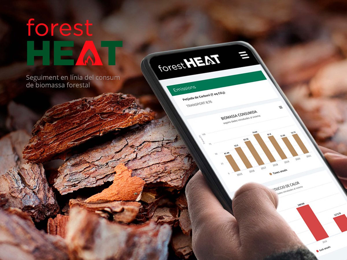 Feliços de rebre el premi en la modalitat de Ciència Ciutadana #Ruralapps 2022 🏆
ForestHEAT és una aplicació multiplataforma per fer seguiment i gestionar en línia els consums de biomassa, així com els consums d’energia de les calderes
Per saber-ne més👉bit.ly/3AQq09k