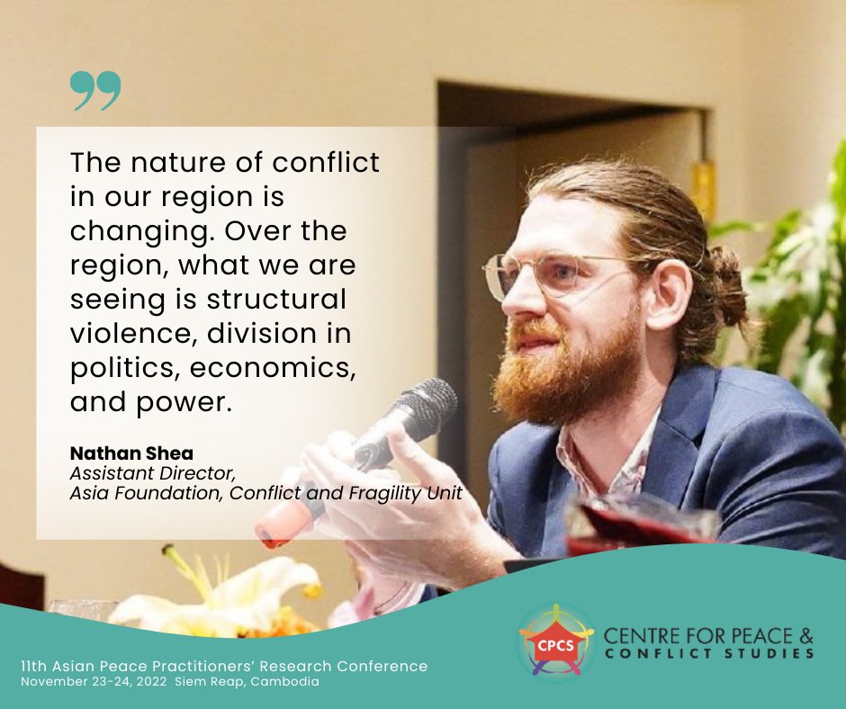 <a href="/nateshea/">Nathan Shea</a>, assistant director of the <a href="/asia_foundation/">The Asia Foundation</a> Conflict and Fragility Unit, presented emerging research on trends in peacebuilding in Asia along with recommendations on improving the current practices. #PPRC2022