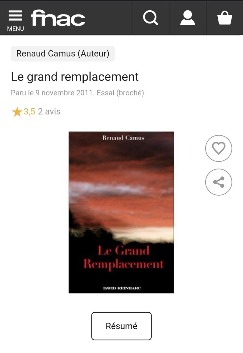 Commercialiser un livre qui pousse un militant d'extrême droite a tuer 51 personnes et en blesser 49 parce qu'elles sont musulmanes ça dérange pas la <a href="/Fnac/">Fnac</a>