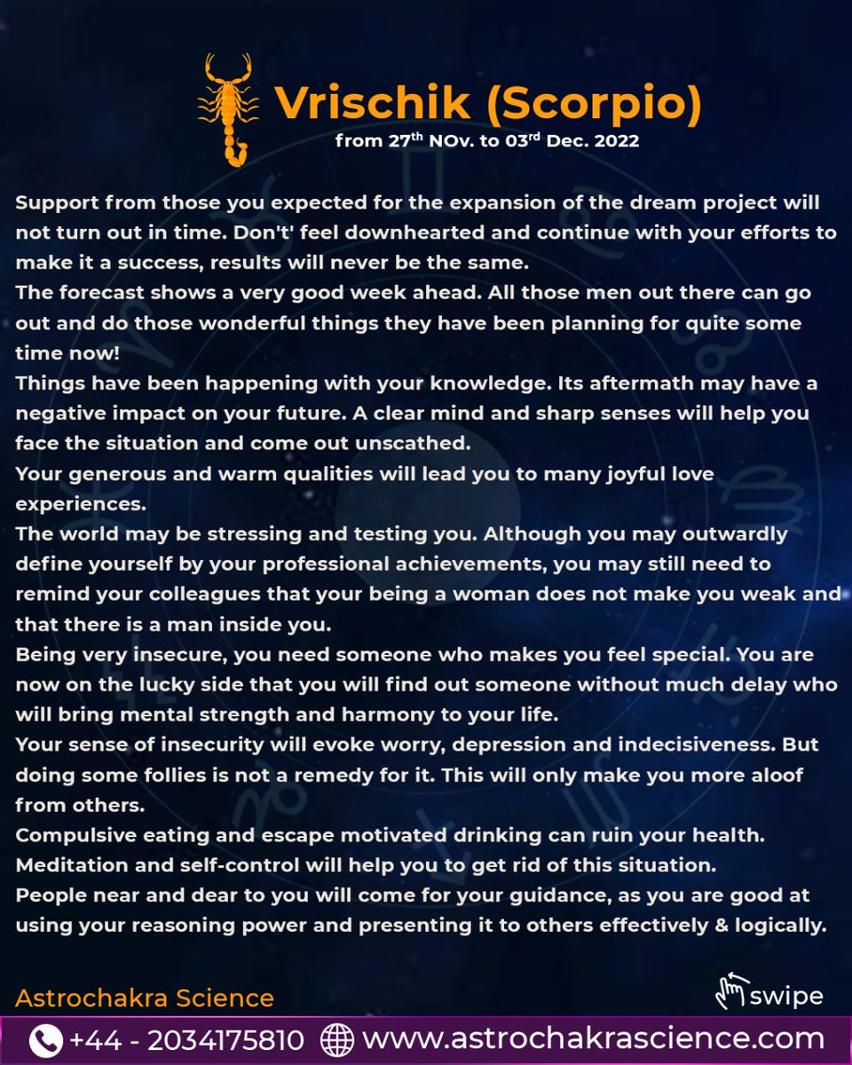 astrochakra_s's tweet photo. #horoscope for #Scorpio #saggitarius #Capricorn and #Aquarius 

#astrology #astrologyposts #zodiacsigns #astrochakrascience https://t.co/WF8Q9Ob6Sh