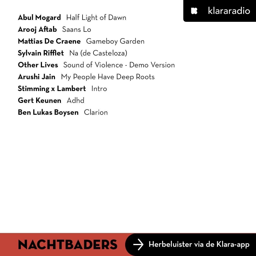 Episode five of eight! #nachtbaders 🖤🤍 Focussing on identity and authenticity, with a little help from Mr. @LambertOnTwit Other contributions by #claralanelens, @jakoblindhagen, #meskeremmees, @MattiasDeCraene and @abulmogard 🙏 relisten @Klararadio
