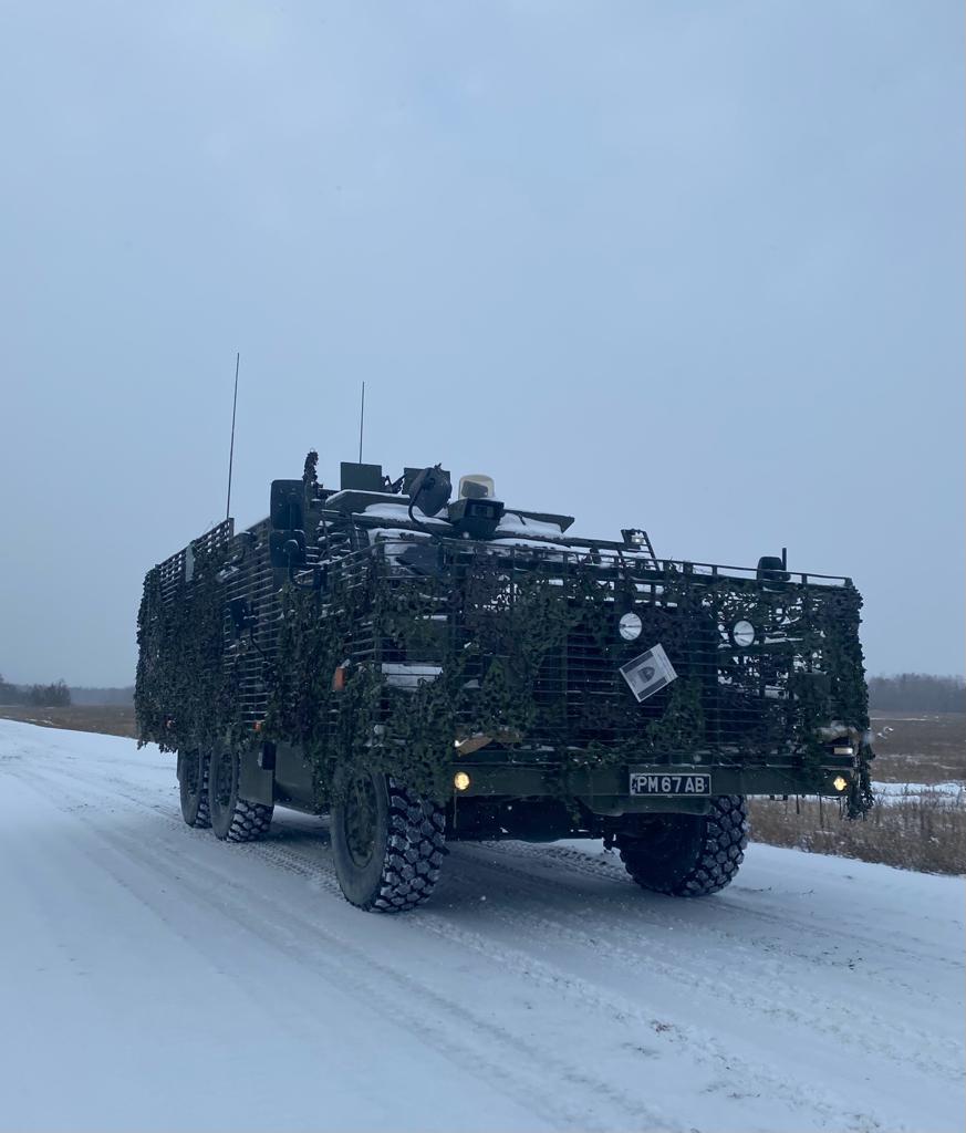 B Company, as part of the Enhanced Forward Presence Battlegroup in Estonia, have experienced the first of the snowfall. The Company's Mastiff fleet is still going strong in the -7 temperatures! Want the opportunity for exciting overseas deployments? Join the Scots Guards.