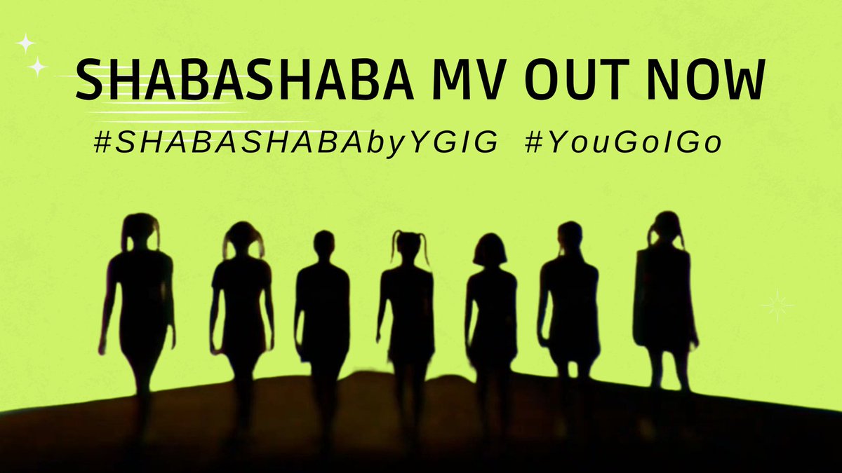 YGIGtrends's tweet photo. [TWITTER PARTY]

It's finally the day that We Go's been waiting for!

‘SHABA SHABA’ Official MV will premiere in hour but before that, let's have some wiggles here on twitter! 

Cheers to YGIG &amp; WE GO! 🥂

SHABASHABA MV OUT NOW
#SHABASHABAbyYGIG 
#YouGoIGo #YGIG @ygig_official https://t.co/JQKGBzpmSh