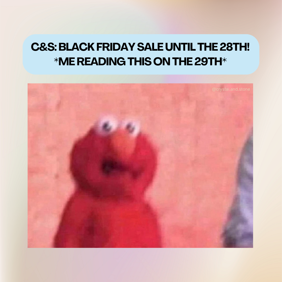 crystalnstone's tweet photo. Don't let this be you! Sale ends tonight 11:59PM AWST
 
#sale #blackfriday #cybermonday #crystalandstone #perth #perthsmallbusiness #perthisok https://t.co/Zl22oL1wRs