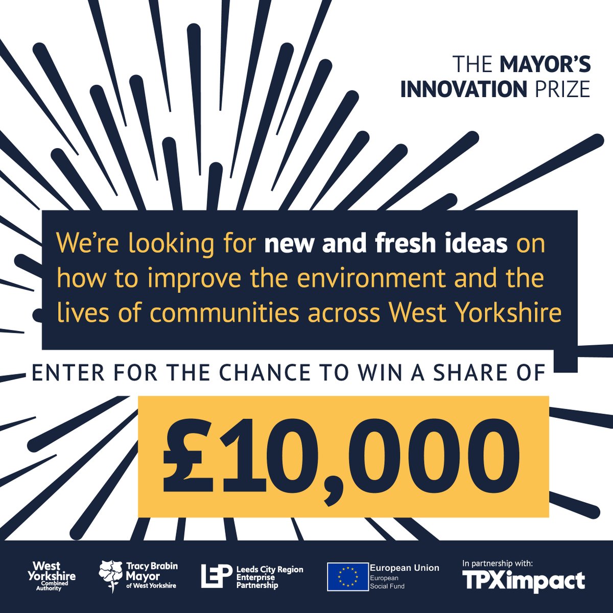 WYBizAndSkills's tweet photo. If you could fix one climate issue, what would it be?

🍔 Food waste
💨 Carbon emissions
🌊 Water pollution

The Mayor’s Innovation Prize is now open for applications.

https://t.co/I1NIluzZfC https://t.co/ysRIMXnf2Z