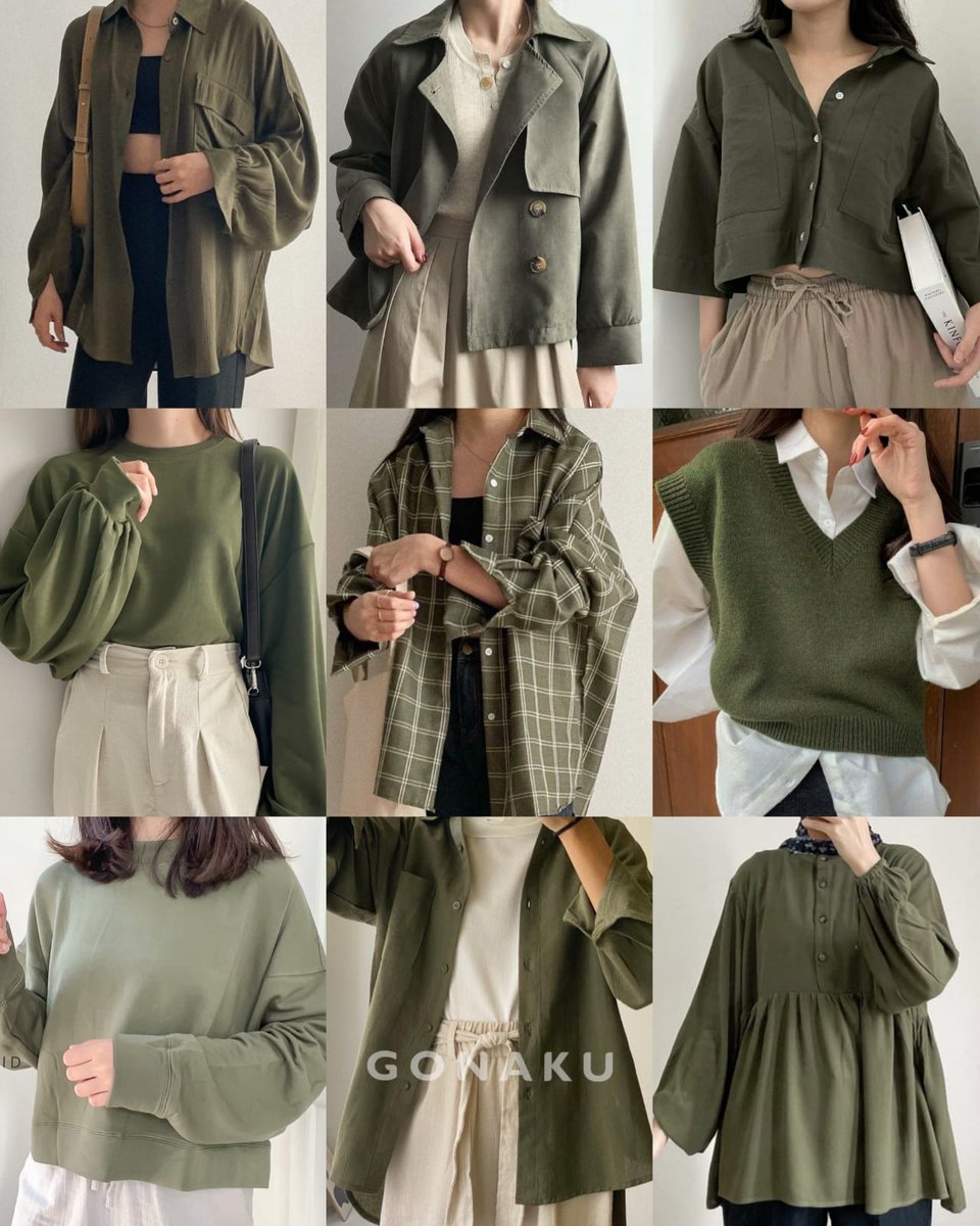Aesthetic Stuff on Twitter "Classy sage green outfit a thread