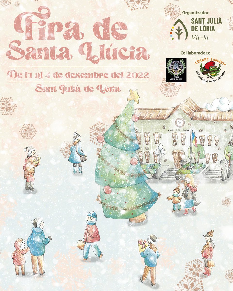 comusantjulia's tweet photo. 🎄 De l’1 al 4 de desembre us esperem a la 38a Fira de Santa Llúcia. 

ℹ️ Trobareu tot el programa al web del comú https://t.co/UOUvwm5tKA https://t.co/NGMKTYwKbG