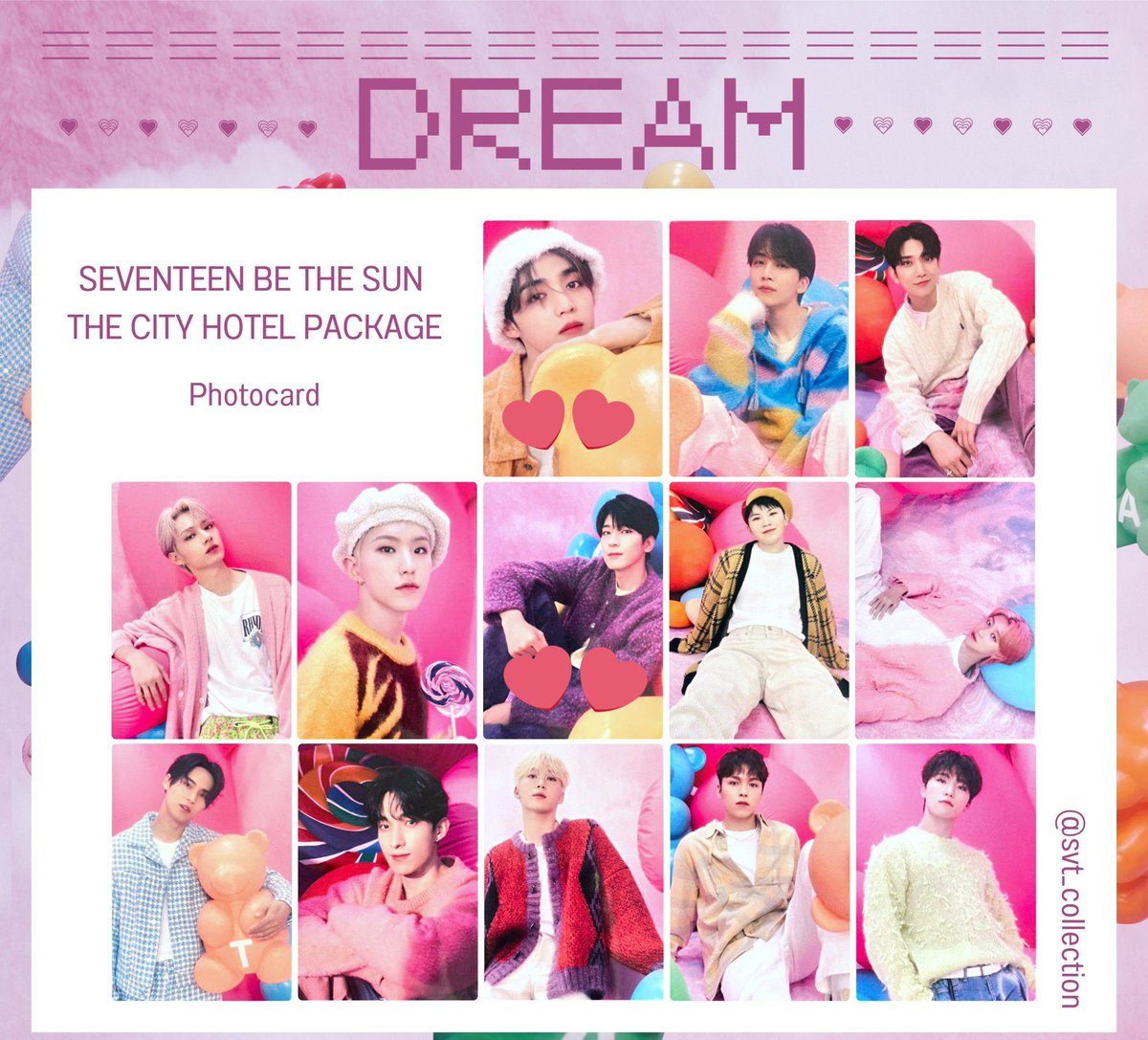 THE CITY トレカ 全員 コンプリート ホテル コラボ SEVENTEEN-