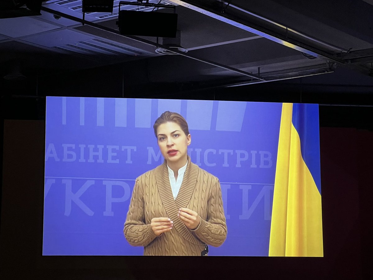 ChrissyDHart's tweet photo. Sobering to hear from #Ukraine’s Deputy PM @StefanishynaO about the prevalence of Russian perpetration of rape as a tool of war. Heartening to hear the scope of the response and services provided to survivors. So much more to be done, with survivors at the center. #EndSVC https://t.co/5UoeiAgPyF