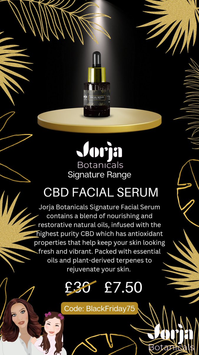 JorjaBotanicals's tweet photo. Check out our Signature Range - our line of more luxurious Skincare Products 💕

Use code 'BlackFriday75' at checkout for 75% off your whole order 🖤 https://t.co/0ySFbuRTlf