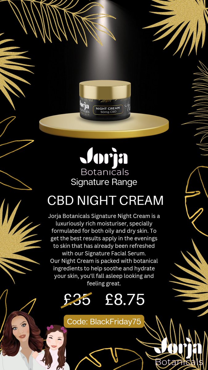 JorjaBotanicals's tweet photo. Check out our Signature Range - our line of more luxurious Skincare Products 💕

Use code 'BlackFriday75' at checkout for 75% off your whole order 🖤 https://t.co/0ySFbuRTlf