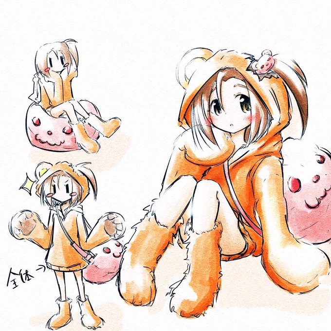 だぼだぼって訳では無いがこんなん描いたな( ◜ᴗ◝) 