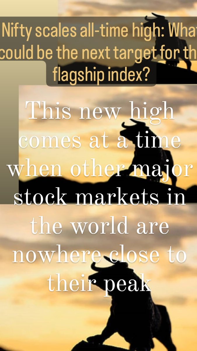 vaishna00730's tweet photo. This new high comes at a time when other major stock markets in the world are nowhere close to their peak https://t.co/ZbY0D3dHhX