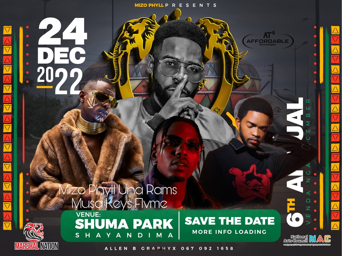 mizophyll_'s tweet photo. Feel like going to #VendaNgaDecember? Tickets are sold through Webtickets.   https://t.co/2J8KbAllQ1 #tickets https://t.co/ujHvZjdiRw