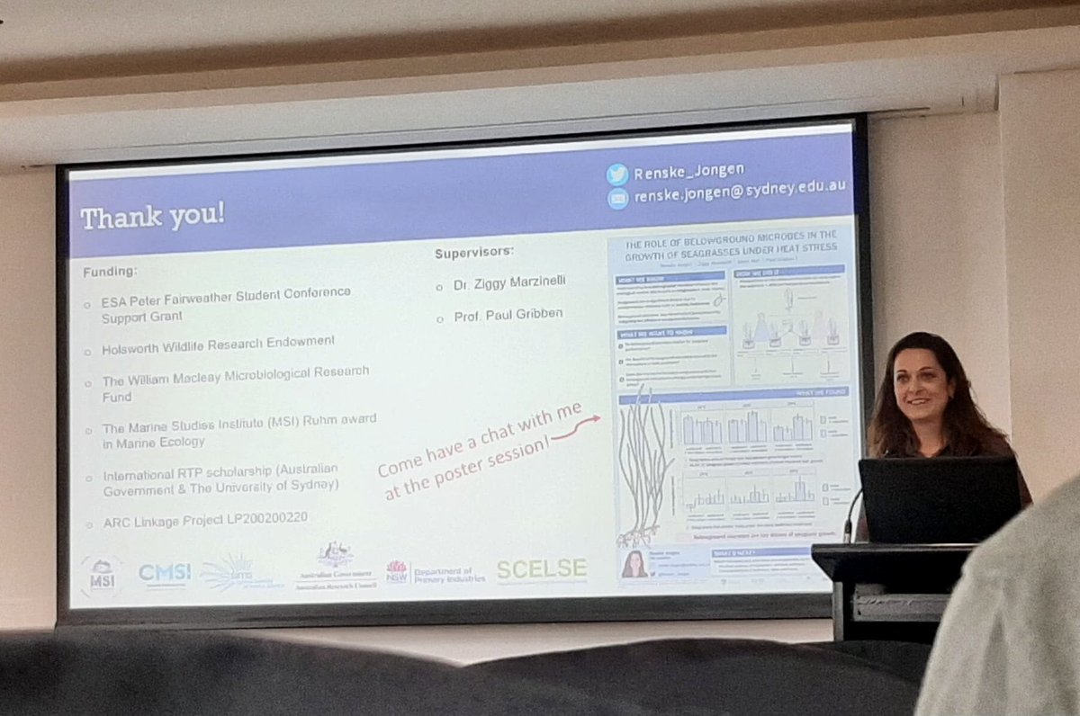 And my first ever conference talk is done! If anyone wants to chat about #microbes and #seagrasses, come find me at #ESASCBO2022 ! Also presenting a poster ➡️ number 102!
🌱